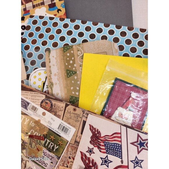 America & Dog-Themed Sticker & Paper Craft Lot Bundle Ephemera Scrapbooking - Picture 10 of 16